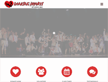 Tablet Screenshot of dancingheartsstudio.com.au